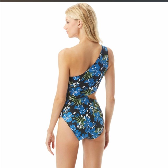 🔥⬇️ SALE NWT MMK One Shoulder -One🩱- Bold Tropical Bliss - Picture 2 of 7